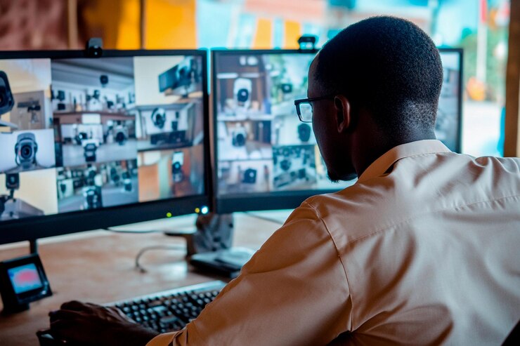 monitoring-multiple-camera-feeds-busy-control-room-evening-shift_192985-13894